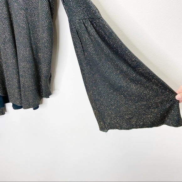 Chaser Glitter Flounce Top Bell Sleeves Sz S - Picture 7 of 11